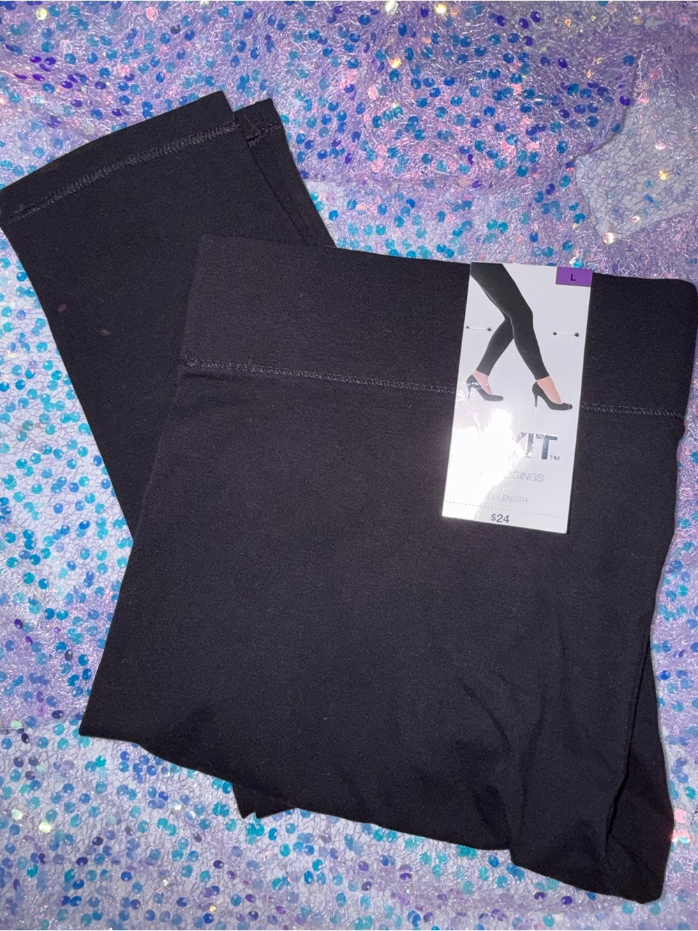 2226-Mixit Black Women's Leggings - Full Length